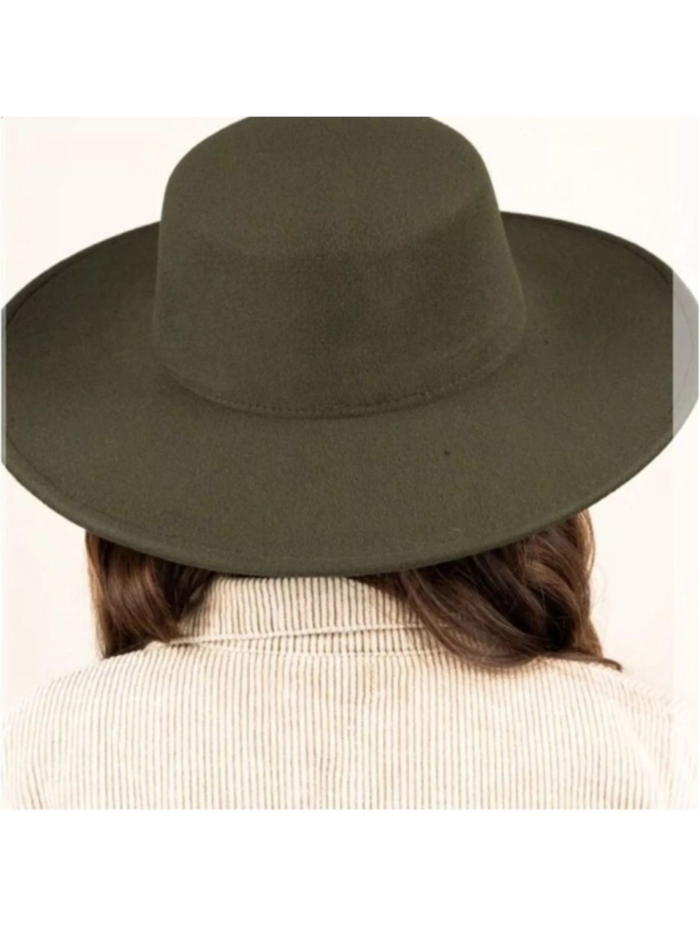 Felt Boho Cowgirl Hat  Black or Green Size 7 to 7 1/8 Fedora Ranchwear Brand New - Picture 14 of 14